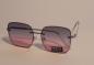 Preview: Sonnenbrille silber mit rosa Gläsern